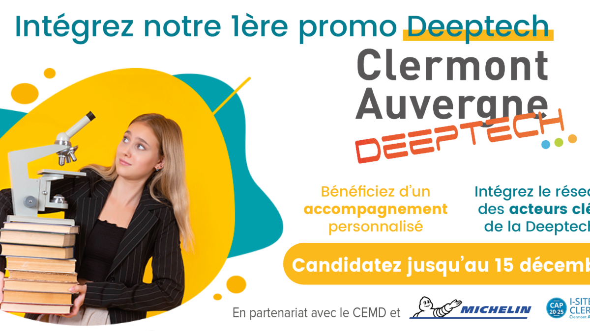 Clermont Auvergne Innovation lance son appel à startups Deeptech