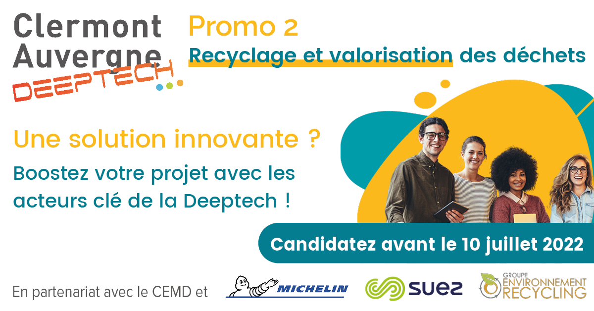 Clermont Auvergne Innovation lance un nouvel appel à startups Deeptech